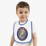 Baby Contrast Trim Jersey Bib